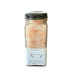 H&A Apothecary 4oz Handmade Mineral‎ Muscle Soak Bath Salt, All Natural